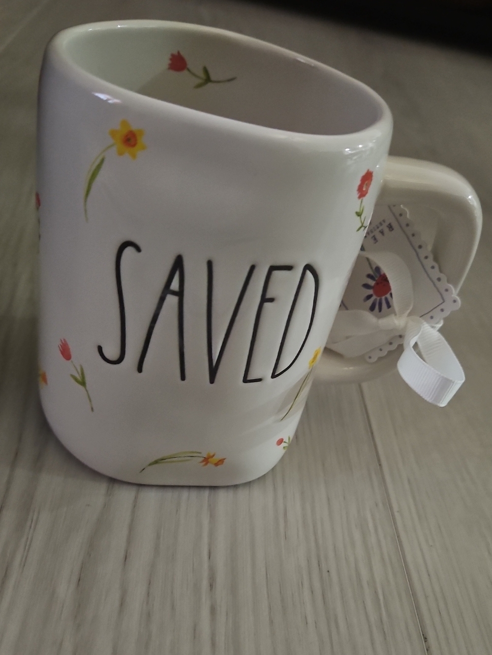 Saved Ceramic Mug - White